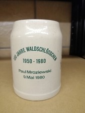 Jever Bierkrug Seidel Keramik Stein Rarität 0,5 l 100 Jahre Waldschlösschen J23