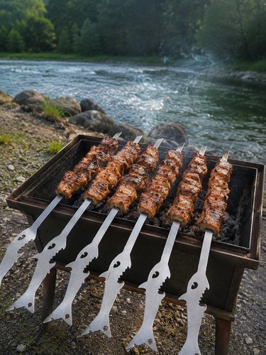 Edelstahl schaschlikspieße - ,
