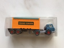 Wiking H0 526/12a Modellauto LKW Container-Sattelzug IH "Trans-Europa" 1:87 