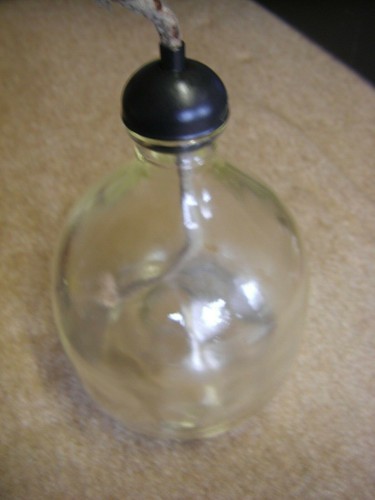 öllampe mit glaskörper - mit, und