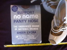 Panty Hose Strumpfhose Stütz beige klein Vintage 70er Strumpfwaren neu No Name 