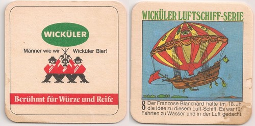 Wicküler alter bierdeckel - wicküler,