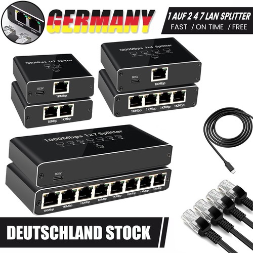 Lan splitter auf 7 - 1,