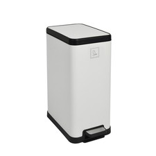 B-Ware SVITA STM15 Mülleimer Treteimer 15l mit Inneneimer Softclose-Deckel Weiß