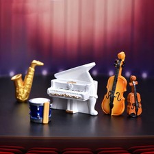 Miniatur Musikinstrumente Klavier Trommel Violine Gitarre Cello Sax Erhu