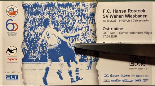 Ticket liga fc hansa - ticket,