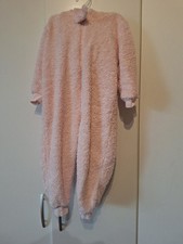 Hellrosa, flauschiger Jumpsuit, Einteiler, Hase mit Hasenohren, Kiki&Koko,Gr. 92