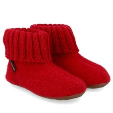 Haflinger Hausschuh Hüttenschuh Everest Karlo Unisex Schurwolle Gummisohle