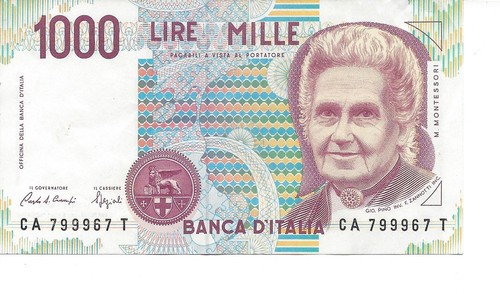 Geldschein banknote italien - geldschein,