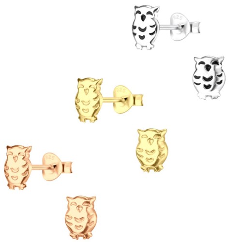 Eulen ohrstecker eule - o&s,