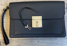 LOUIS VUITTON Epi Neo Bellaia Pouch / Dokument Clutch bag Leather Noir - RI1183