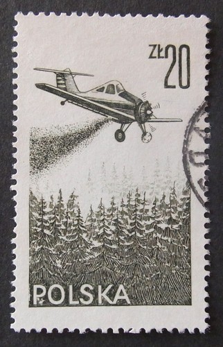 Polen 1977 lösch flugzeug - -,