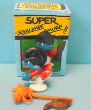 40214 SUPER Schlumpf AUF STECKENPFERD Nr. 4 Pferdekopf unbemalt Schleich MIB OVP