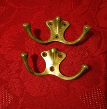 2 Vintage Wandhaken Kleiderhaken Garderobenhaken 