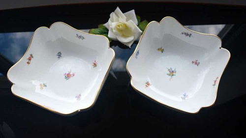 Paar meissen quadratschalen - meissen,