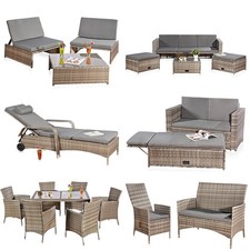Gartenmöbel Gartenliege Möbel Rattan Loung Gartenbank Sitzgruppe Sitzmöbel Set