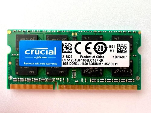 Crucial 4gb ddr3l pc3l 12800s - crucial, pc3l-12800s
