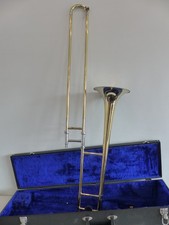 Hüttl Posaune Trompete Modell 'Linie 1000' im Koffer #M