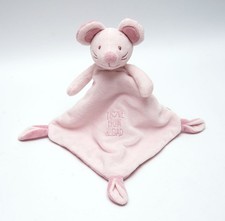 Nicotoy Simba C&A Maus rosa I love mum & dad Schmusetuch