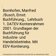 Bornhofen, Manfred /Busch, Ernst: Buchführung.,  Lehrbuch 1. DATEV-Kontenrahmen