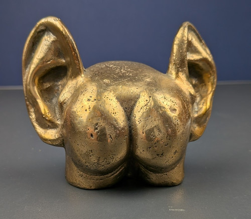 Bronze messing figur - messing, „arsch