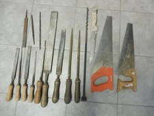 Altes Werkzeug Konvolut Set 16-tlg. Feile Raspel Säge Fuchsschwanz 