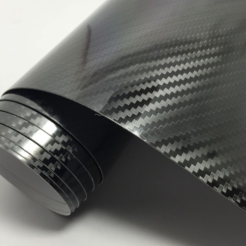 Schwarz kohlefaser vinyl - 5d,