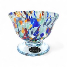 Murano Vetro Eseguito handgefertigte Glas Eisschale / Schüssel, ITALIEN