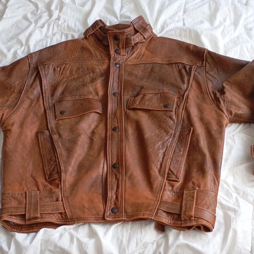 Herren lederjacke braun - herren,