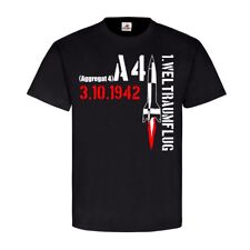 Aggregat 4 Rakete  A4 1er Weltraumflug V2  Peenemünde Geheimwaffe T Shirt #21729