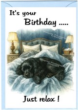 Geburtstagskarte Cocker