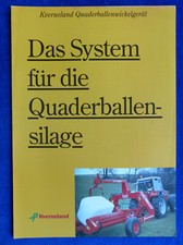 824) Kverneland Quaderballenwickelgerät Silage - Prospekt Brochure 06.1994