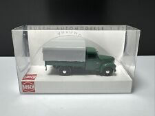 Spur H0 1:87 BUSCH 52350 Framo V901/2 Pritschenwagen grün mit Plane TOP&OVP