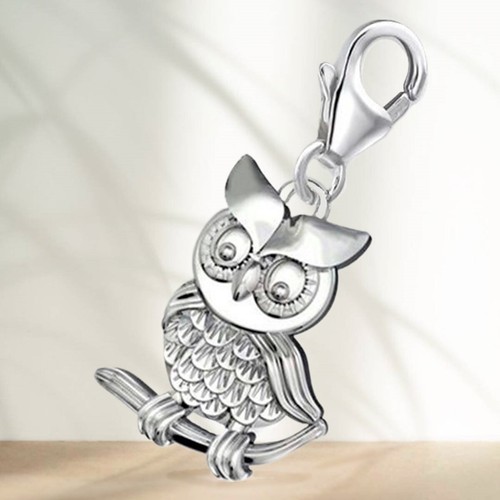 Eule karabiner charm 925 - eule,