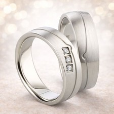 Titan Ring mit Zirkonia &