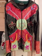Bäres Hippie Sweatjacke Batik
