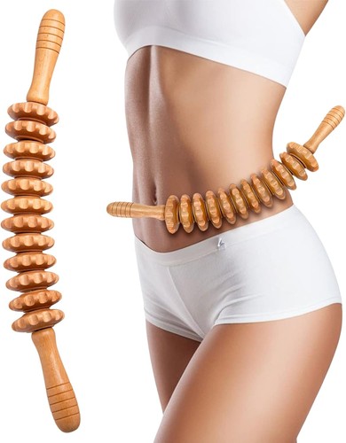 Faszienstab holz massageroller - faszienstab,