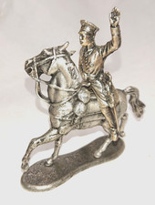 Zinnfigur Reiter -Offizier-