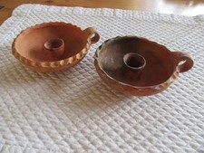 2 Kerzenhalter, ca. 3 cm h, 10