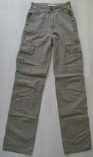 Damen, Mädchen, Stradivarius Cargohose, Hose, Gr.32, khaki