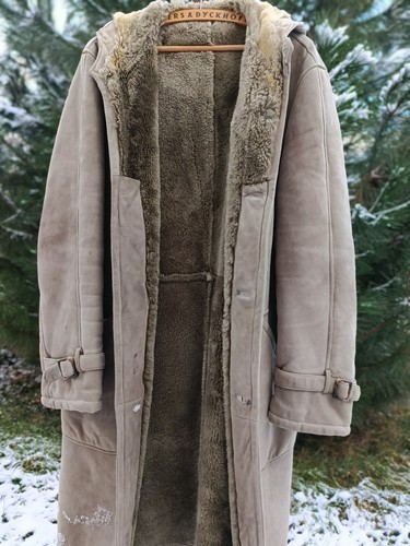 Lammfellparka mit kapuze - mit,