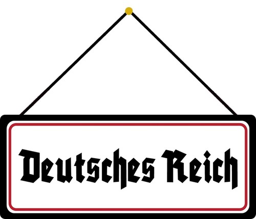 Blechschild 27x10 deutsches - blechschild,