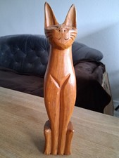 Katze aus holz - aus,
