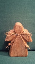 Engel Handgeschnitzt, Holz-Engel, Deko-figur ca. 10 x 8 x 2,5 cm