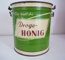 alte Blechdose Droge Honig Gross-Imkerei Erich Droge Celle Rarität
