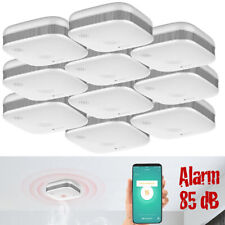 VisorTech 10er-Set WLAN-Design-Rauchmelder mit weltweiter App-Benachrichtigung