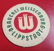 Bierdeckel Brauerei Weissenburg Bier Lippstadt bei Paderborn