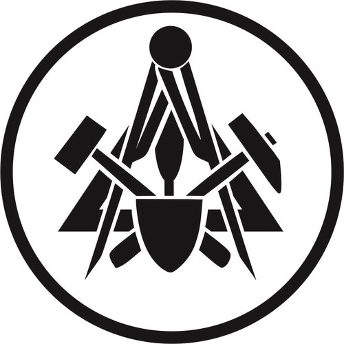 Maurer zunft symbol wandtattoo - symbol,