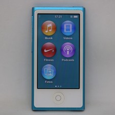Apple iPod nano 7. Generation Blau (16GB) Bluetooth / MP3-Player / vom Händler
