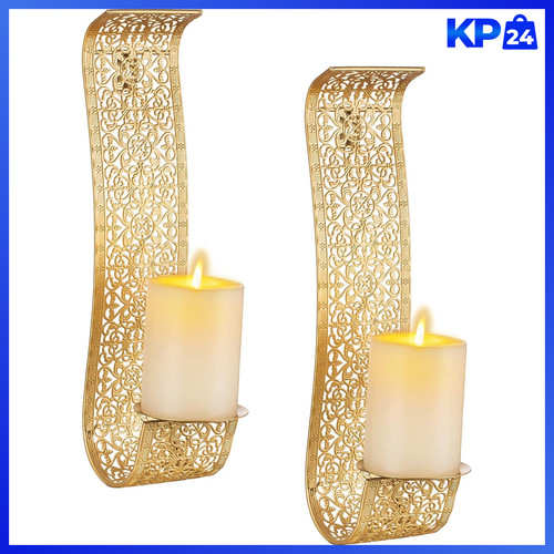 Wandkerzenhalter vintage gold - vintage,